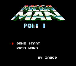 Mega Man Powa 2 Title Screen